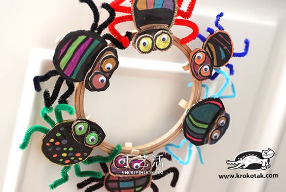 幼兒園萬(wàn)圣節(jié)蜘蛛制作 簡(jiǎn)單硬紙板蜘蛛的做法 -  rpnrmr.com