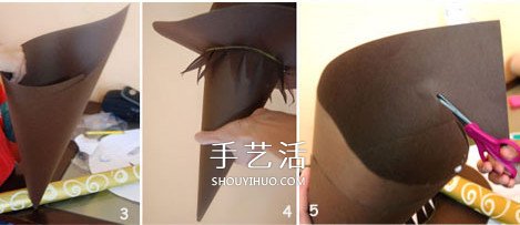 自制女巫帽的方法圖解 萬圣節(jié)幼兒女巫帽做法 -  rpnrmr.com