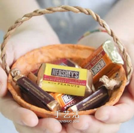 一次性塑料碗廢物利用 手工制作漂亮禮物籃子 -  rpnrmr.com