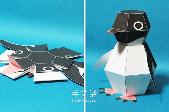 Kamikara紙機(jī)關(guān) 平面企鵝折紙一秒變立體 -  rpnrmr.com