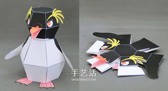 Kamikara紙機(jī)關(guān) 平面企鵝折紙一秒變立體 -  rpnrmr.com