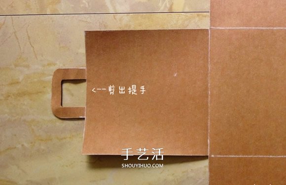 水洗牛皮紙DIY手工制作四方形雜物籃的教程 -  rpnrmr.com