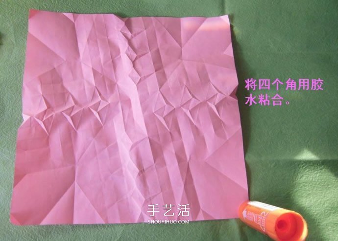酒杯玫瑰的折法圖解 手工折紙酒杯玫瑰過程 -  rpnrmr.com