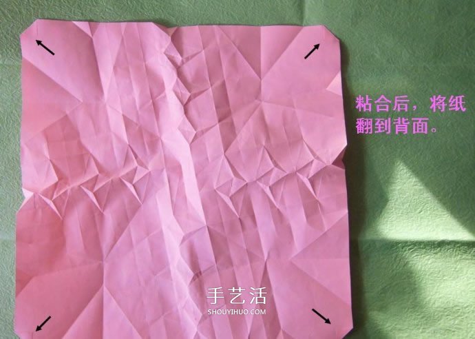 酒杯玫瑰的折法圖解 手工折紙酒杯玫瑰過程 -  rpnrmr.com