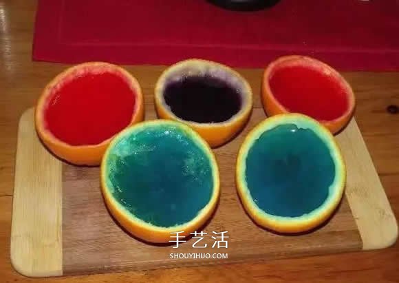 橘子皮手工制作可愛(ài)果凍西瓜的方法圖解教程 -  rpnrmr.com