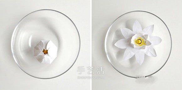 水中綻放的荷花制作 漂亮紙荷花的做法圖解 -  rpnrmr.com