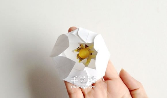 水中綻放的荷花制作 漂亮紙荷花的做法圖解 -  rpnrmr.com
