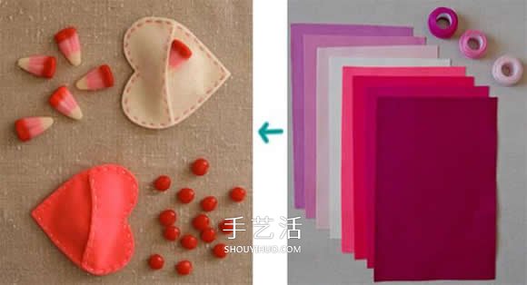 簡(jiǎn)單又可愛(ài)愛(ài)心DIY 手工布藝愛(ài)心小飾品制作 -  rpnrmr.com