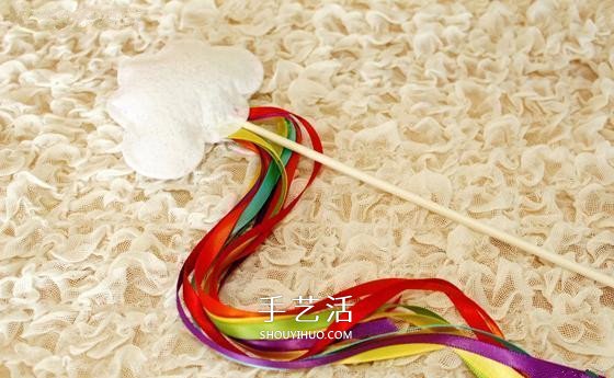 不織布做仙女棒的方法 布藝云朵仙女棒DIY教程 -  rpnrmr.com