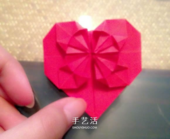 心花怒放愛心的折法 折紙心花怒放圖解教程 -  rpnrmr.com