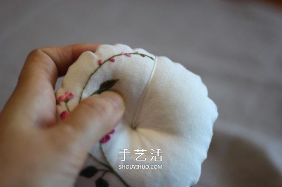 可愛南瓜針插的做法 DIY布藝針插制作圖解 -  rpnrmr.com