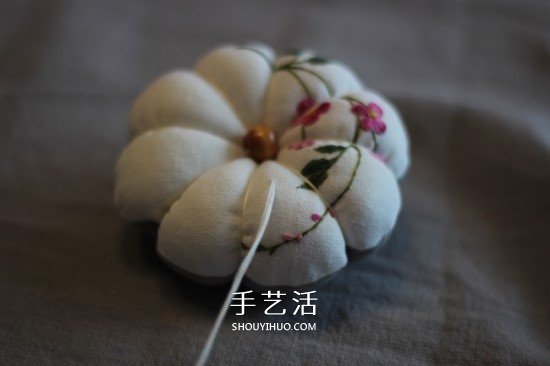 可愛南瓜針插的做法 DIY布藝針插制作圖解 -  rpnrmr.com