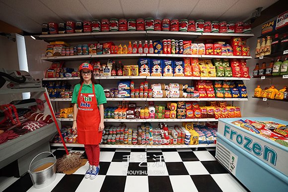 Lucy Sparrow的雜貨店 所有食品都是羊毛氈制作 -  rpnrmr.com
