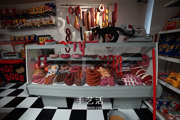 Lucy Sparrow的雜貨店 所有食品都是羊毛氈制作 -  rpnrmr.com