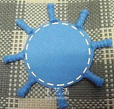 不織布可愛章魚的做法 布藝手工制作章魚玩偶 -  rpnrmr.com