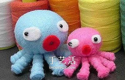 不織布可愛章魚的做法 布藝手工制作章魚玩偶 -  rpnrmr.com