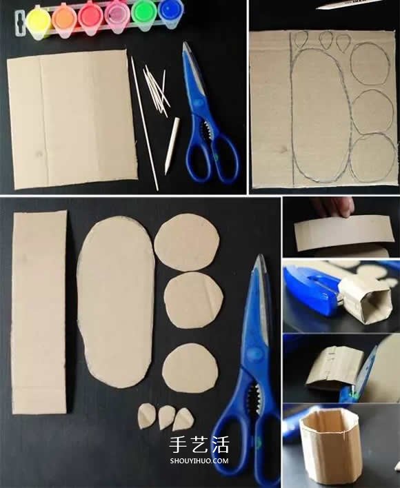 幼兒園仙人掌手工制作 瓦楞紙仙人掌的做法 -  rpnrmr.com
