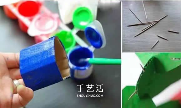 幼兒園仙人掌手工制作 瓦楞紙仙人掌的做法 -  rpnrmr.com