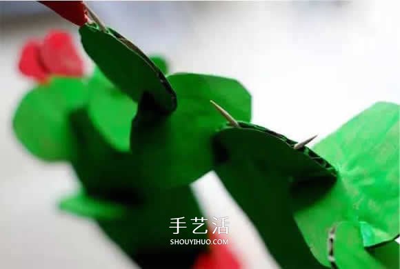幼兒園仙人掌手工制作 瓦楞紙仙人掌的做法 -  rpnrmr.com