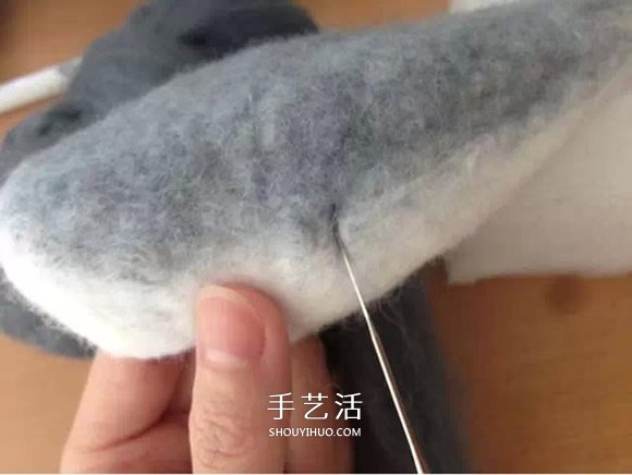 羊毛氈鯊魚鑰匙包DIY 羊毛氈鑰匙包的制作方法 -  rpnrmr.com