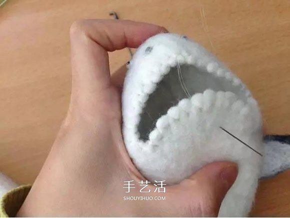 羊毛氈鯊魚鑰匙包DIY 羊毛氈鑰匙包的制作方法 -  rpnrmr.com