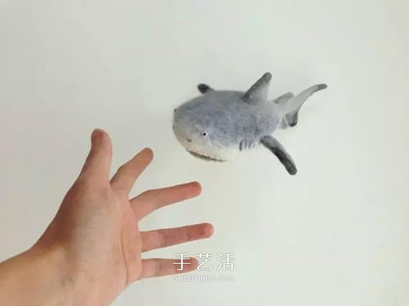羊毛氈鯊魚鑰匙包DIY 羊毛氈鑰匙包的制作方法 -  rpnrmr.com