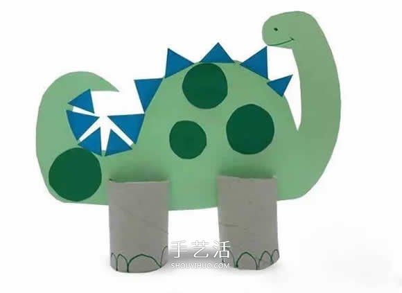 幼兒手工制作恐龍教程 卷紙筒做恐龍的方法 -  rpnrmr.com
