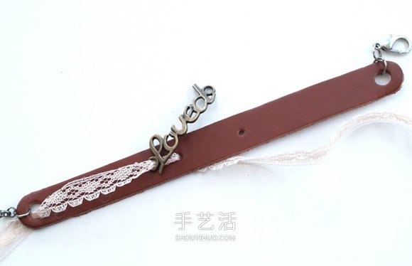 淑女風皮革手環(huán)的做法 自制好看皮手環(huán)DIY教程 -  rpnrmr.com