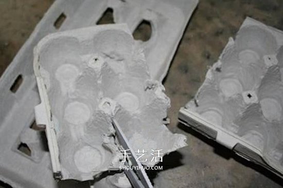 蛋托制作立體花朵裝飾畫 簡單蛋托裝飾畫做法 -  rpnrmr.com