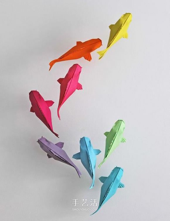 錦鯉魚的折法步驟圖 折紙錦鯉的方法圖解 -  rpnrmr.com