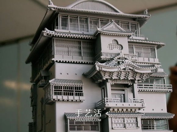 模型零件組裝《千與千尋》里的湯婆婆湯屋模型 -  rpnrmr.com