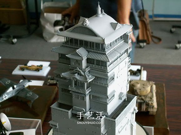 模型零件組裝《千與千尋》里的湯婆婆湯屋模型 -  rpnrmr.com