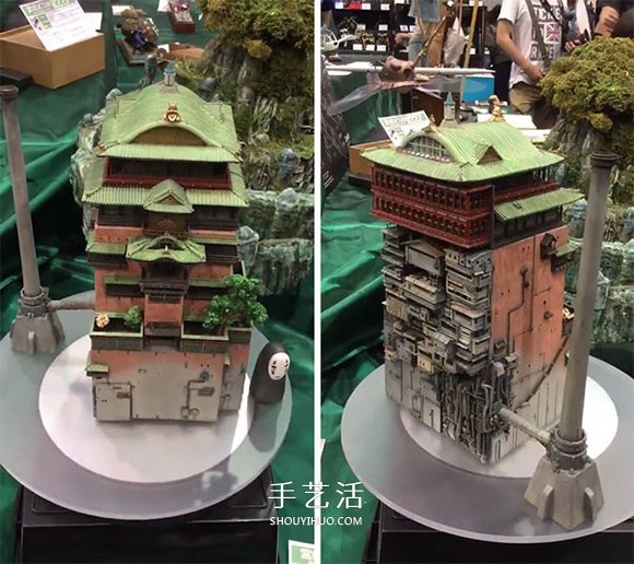 模型零件組裝《千與千尋》里的湯婆婆湯屋模型 -  rpnrmr.com