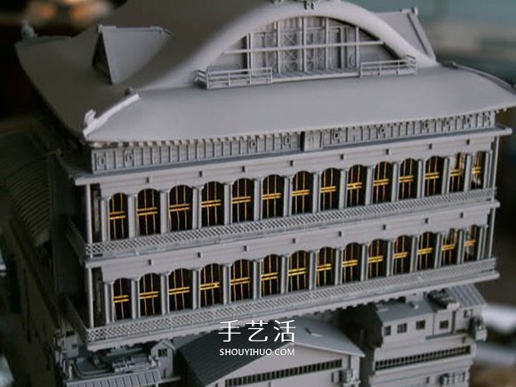 模型零件組裝《千與千尋》里的湯婆婆湯屋模型 -  rpnrmr.com