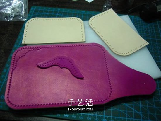 Redmoon皮革卡包制作 自制女用皮革鑰匙包教程 -  rpnrmr.com