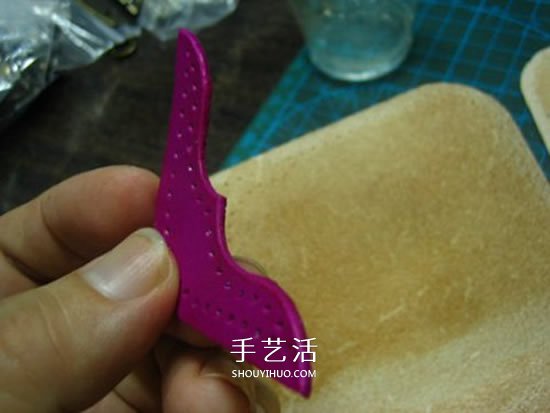 Redmoon皮革卡包制作 自制女用皮革鑰匙包教程 -  rpnrmr.com