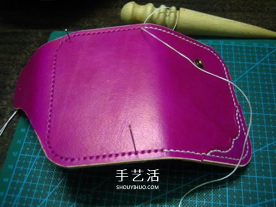Redmoon皮革卡包制作 自制女用皮革鑰匙包教程 -  rpnrmr.com