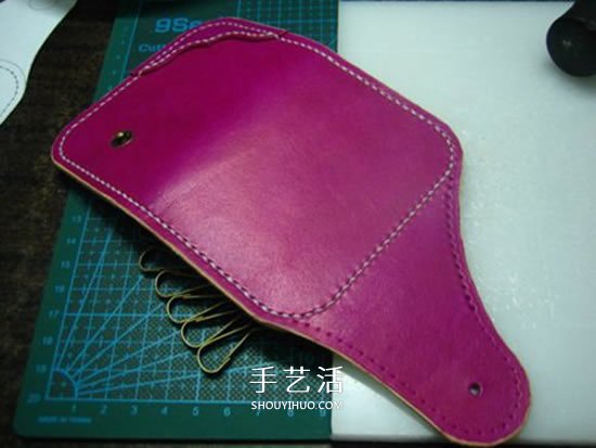 Redmoon皮革卡包制作 自制女用皮革鑰匙包教程 -  rpnrmr.com