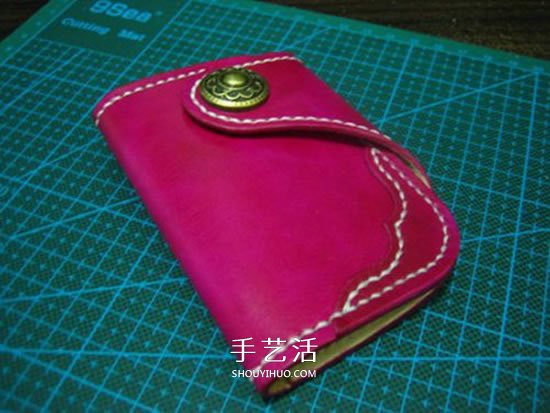 Redmoon皮革卡包制作 自制女用皮革鑰匙包教程 -  rpnrmr.com