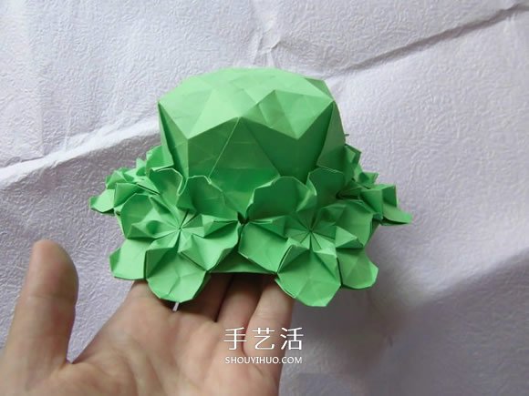 漂亮草帽子的折法圖解 折紙花草帽的方法步驟 -  rpnrmr.com
