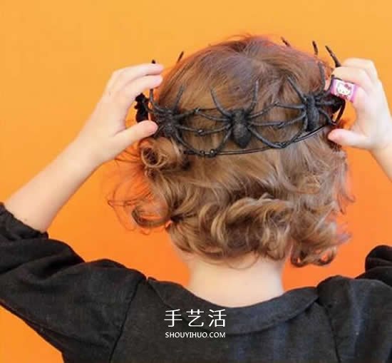 簡單萬圣節(jié)頭飾制作 DIY萬圣節(jié)蜘蛛頭飾教程 -  rpnrmr.com