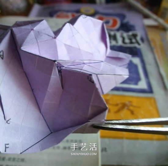 貝利爾玫瑰的折法圖解 怎么折紙貝利爾玫瑰 -  rpnrmr.com