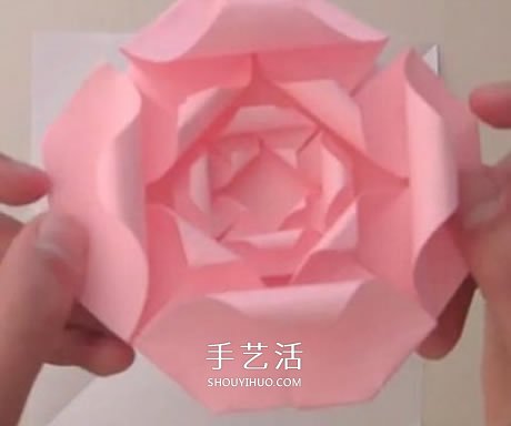 扁平玫瑰花的折法圖解 組合式平玫瑰折紙教程 -  rpnrmr.com
