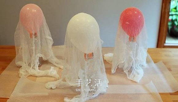 紗布做萬圣節(jié)幽靈的方法 簡單可愛幽靈DIY制作 -  rpnrmr.com