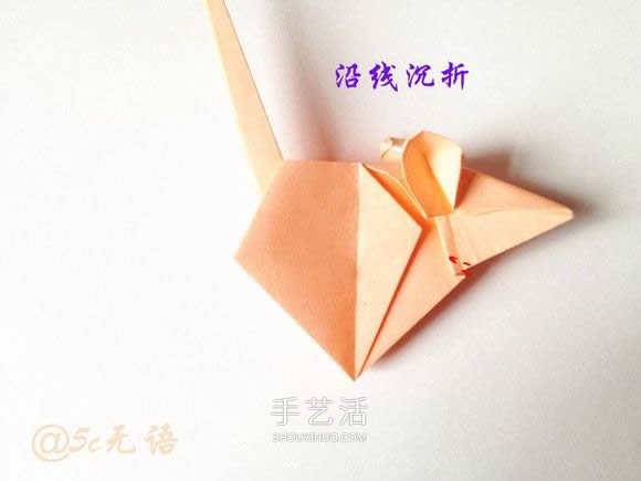 立體老鼠折紙圖解教程 逼真小老鼠的折法步驟 -  rpnrmr.com