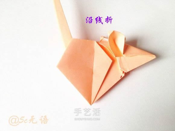 立體老鼠折紙圖解教程 逼真小老鼠的折法步驟 -  rpnrmr.com
