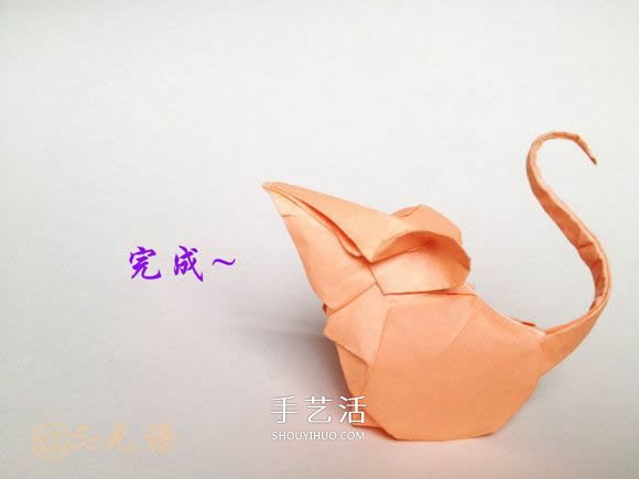 立體老鼠折紙圖解教程 逼真小老鼠的折法步驟 -  rpnrmr.com