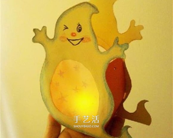 萬圣節(jié)燈籠制作方法 卡紙DIY萬圣節(jié)幽靈燈籠 -  rpnrmr.com