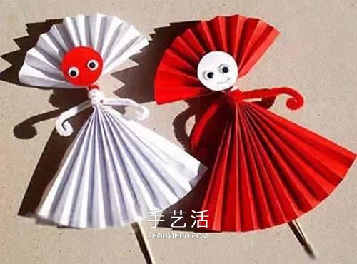 手工折紙小人的步驟圖解 幼兒園折紙人的折法 -  rpnrmr.com
