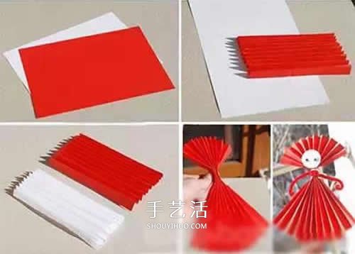 手工折紙小人的步驟圖解 幼兒園折紙人的折法 -  rpnrmr.com